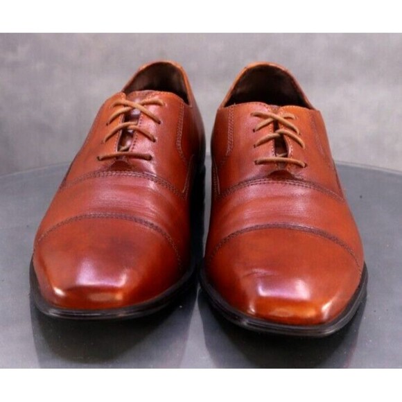 Cole Haan Nik Air Men\'s Cap Toe Dress Shoes Size 10.5 Leather Brown main image 9